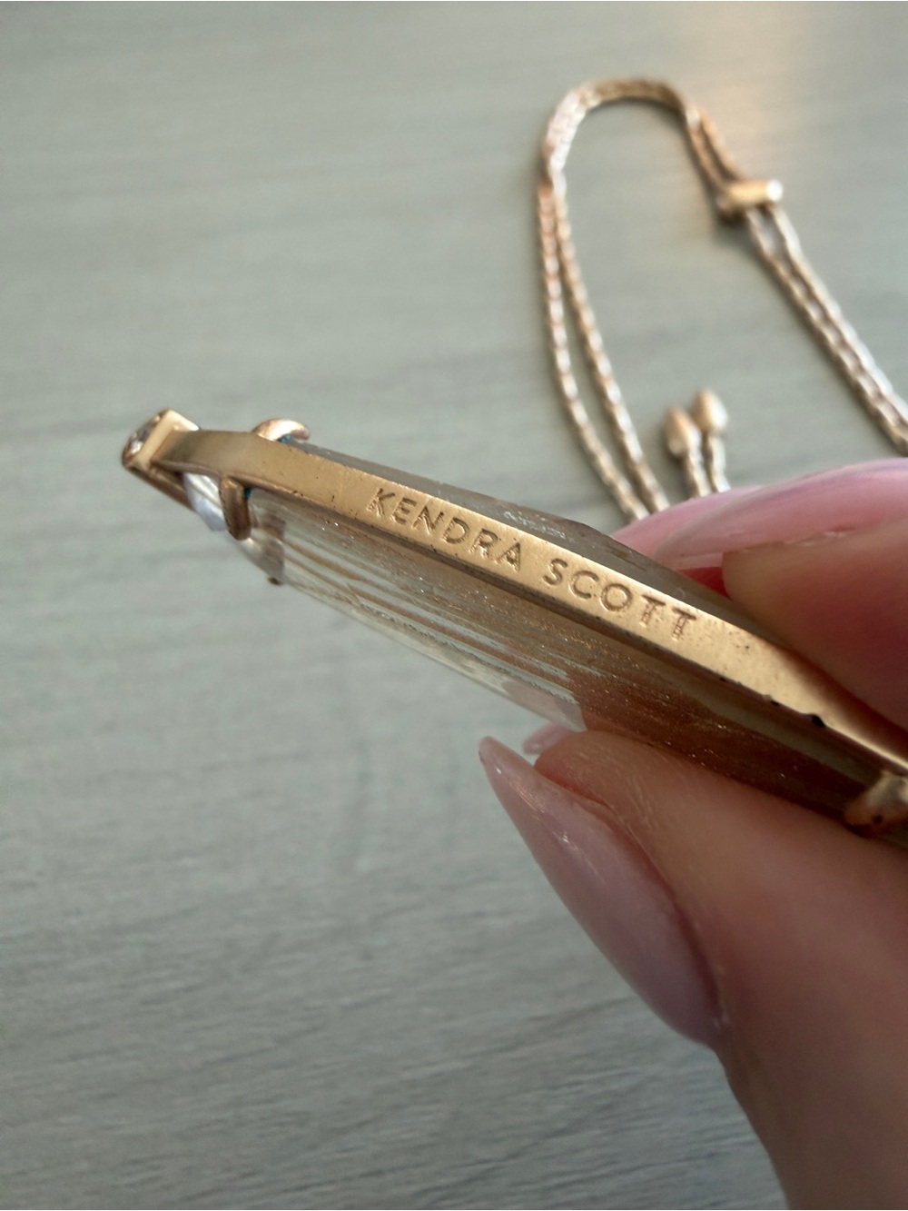 Kendra Scott adjustable Rose Gold Pendant Necklace - Picture 3 of 4